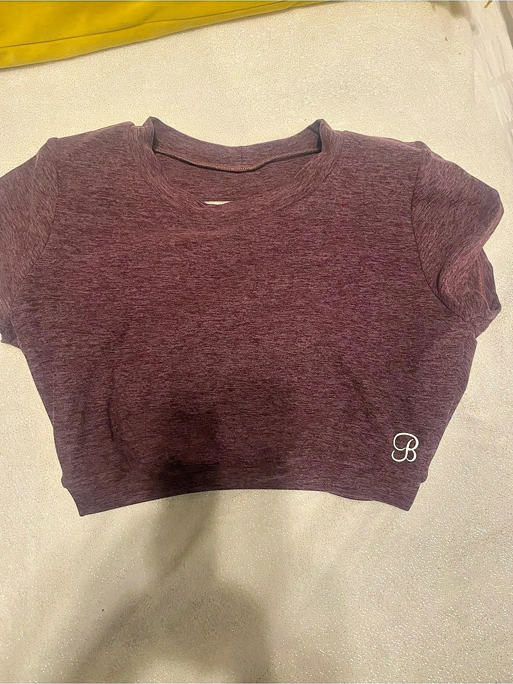 Bombshell Sportswear Athletic crop Top in burgundy (wine) Size Small